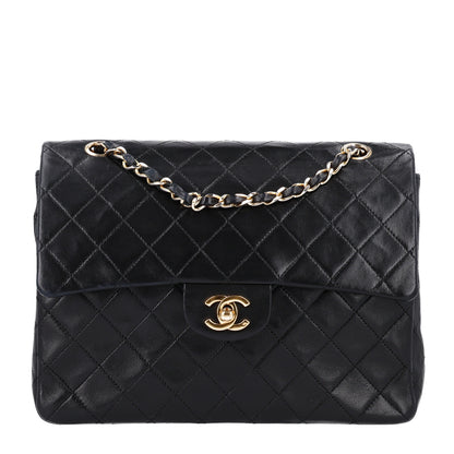 Chanel Lambskin Quilted Medium Double Flap Black 1 of 11