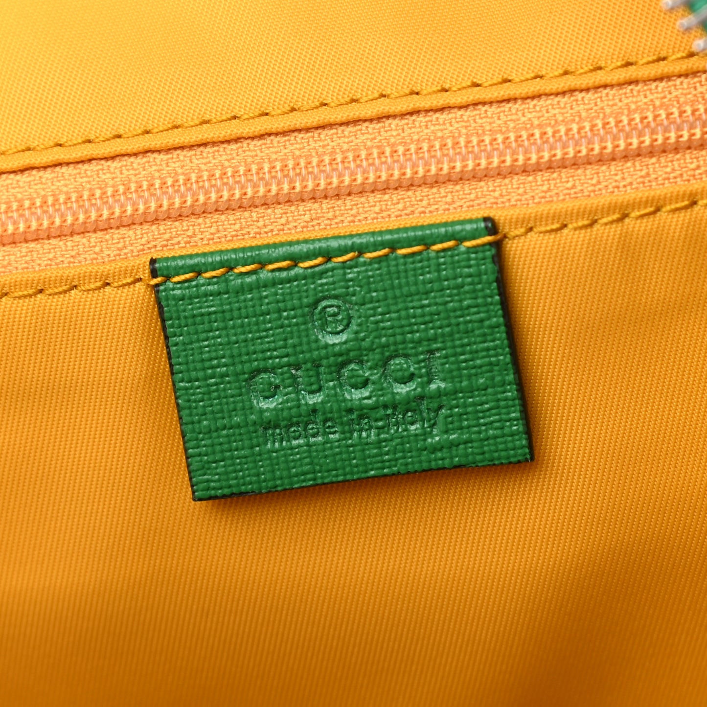 GG Supreme Monogram Baseballs Web Childrens Backpack Green