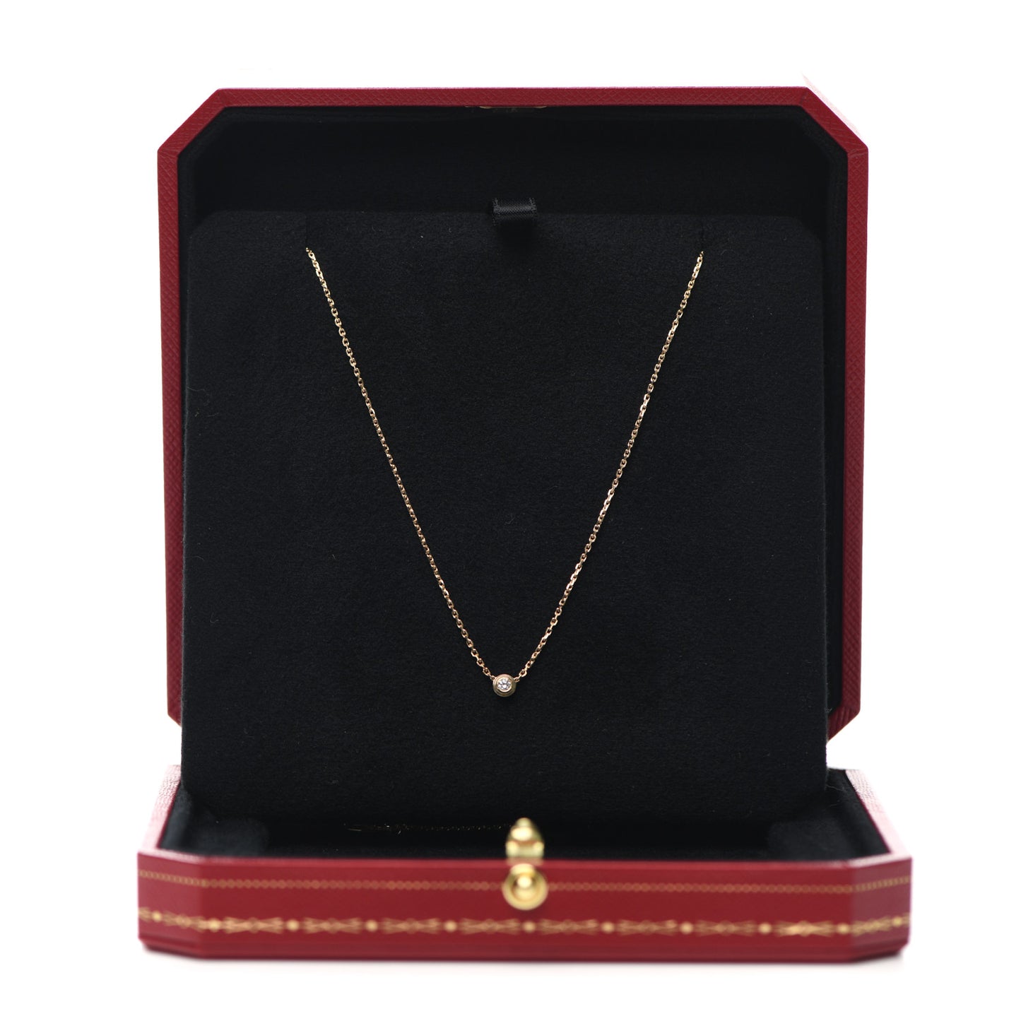 18K Yellow Gold Diamond XS D'Amour Pendant Necklace