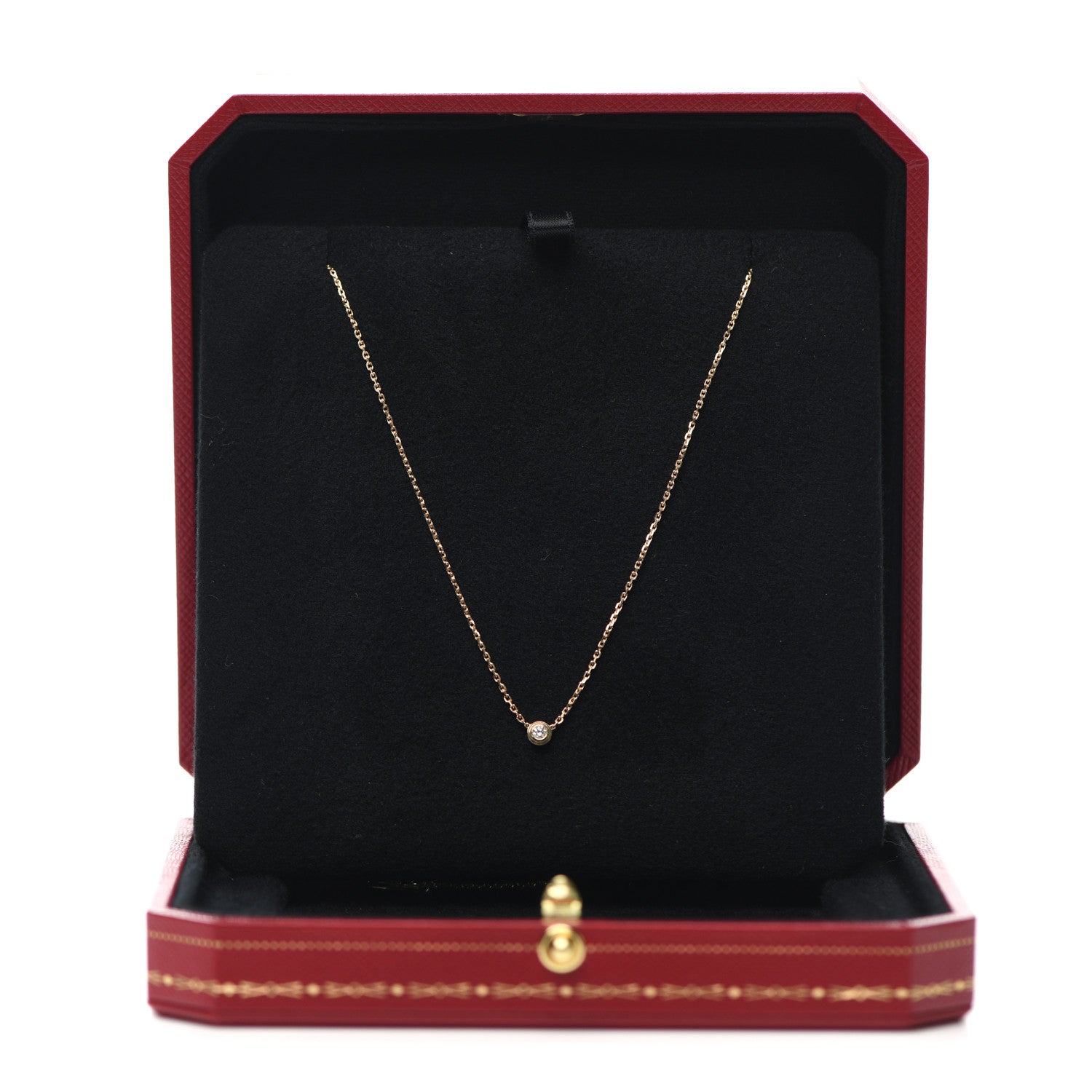 Cartier 18K Yellow Gold Diamond XS D'Amour Pendant Necklace 7 of 7
