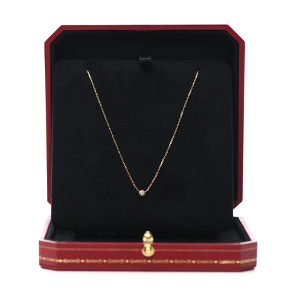 Cartier 18K Yellow Gold Diamond XS D'Amour Pendant Necklace 7 of 7