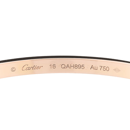 Cartier 18K Pink Gold Diamond Small LOVE Paved Bracelet 16 3 of 5