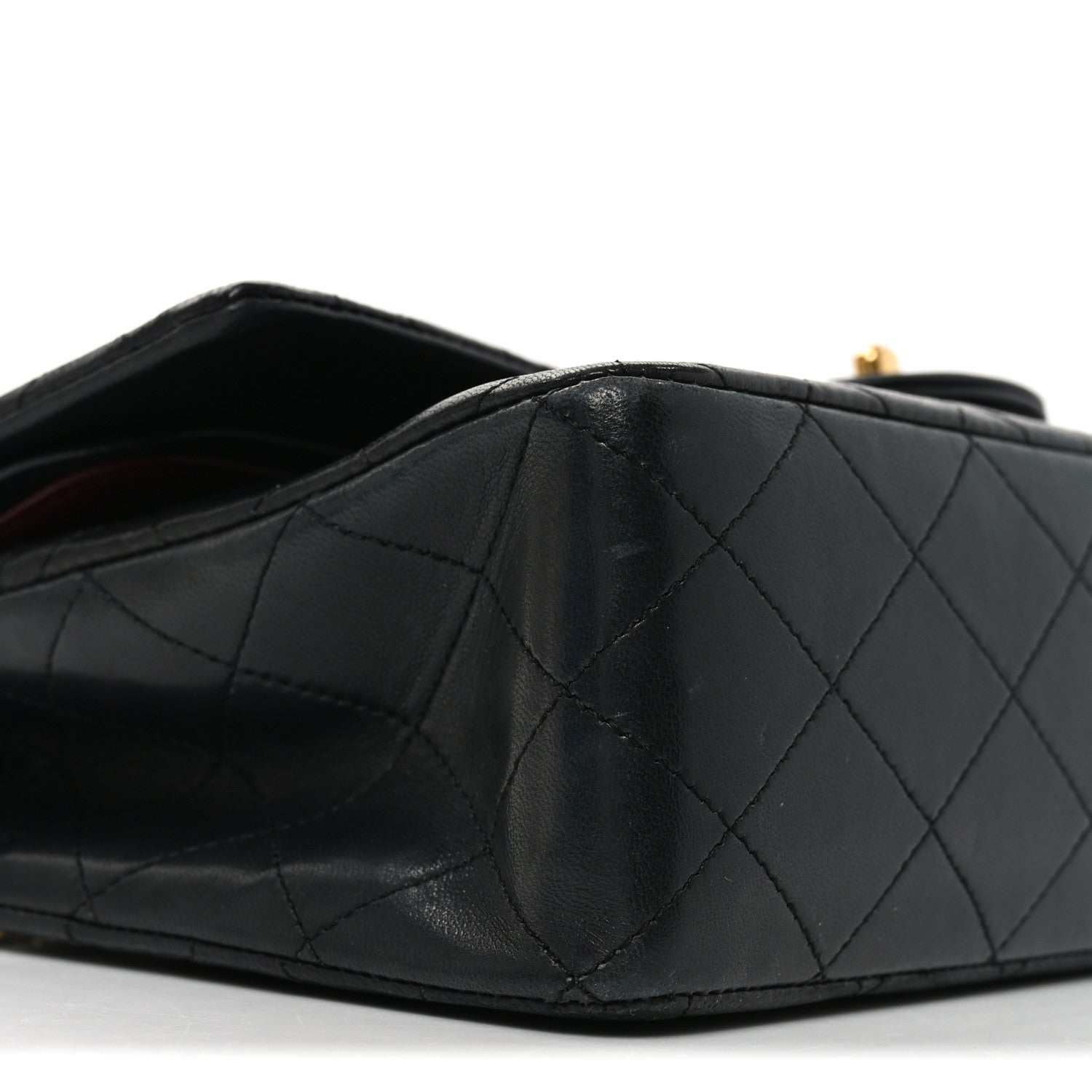 Chanel Lambskin Quilted Medium Double Flap Black 9 of 10