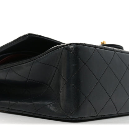 Chanel Lambskin Quilted Medium Double Flap Black 9 of 10