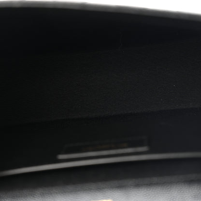 Saint Laurent Grain De Poudre Textured Mixed Matelasse Triquilt Medium Monogram Satchel Black 5 of 12