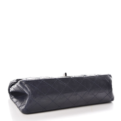 Chanel Aged Calfskin Quilted 2.55 Reissue 225 Flap Navy 4 of 10