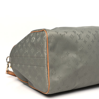 Louis Vuitton Monogram Titanium Keepall Bandouliere 50 7 of 8