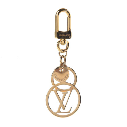 Louis Vuitton LV Circle Bag Charm Key Holder Gold 1 of 2