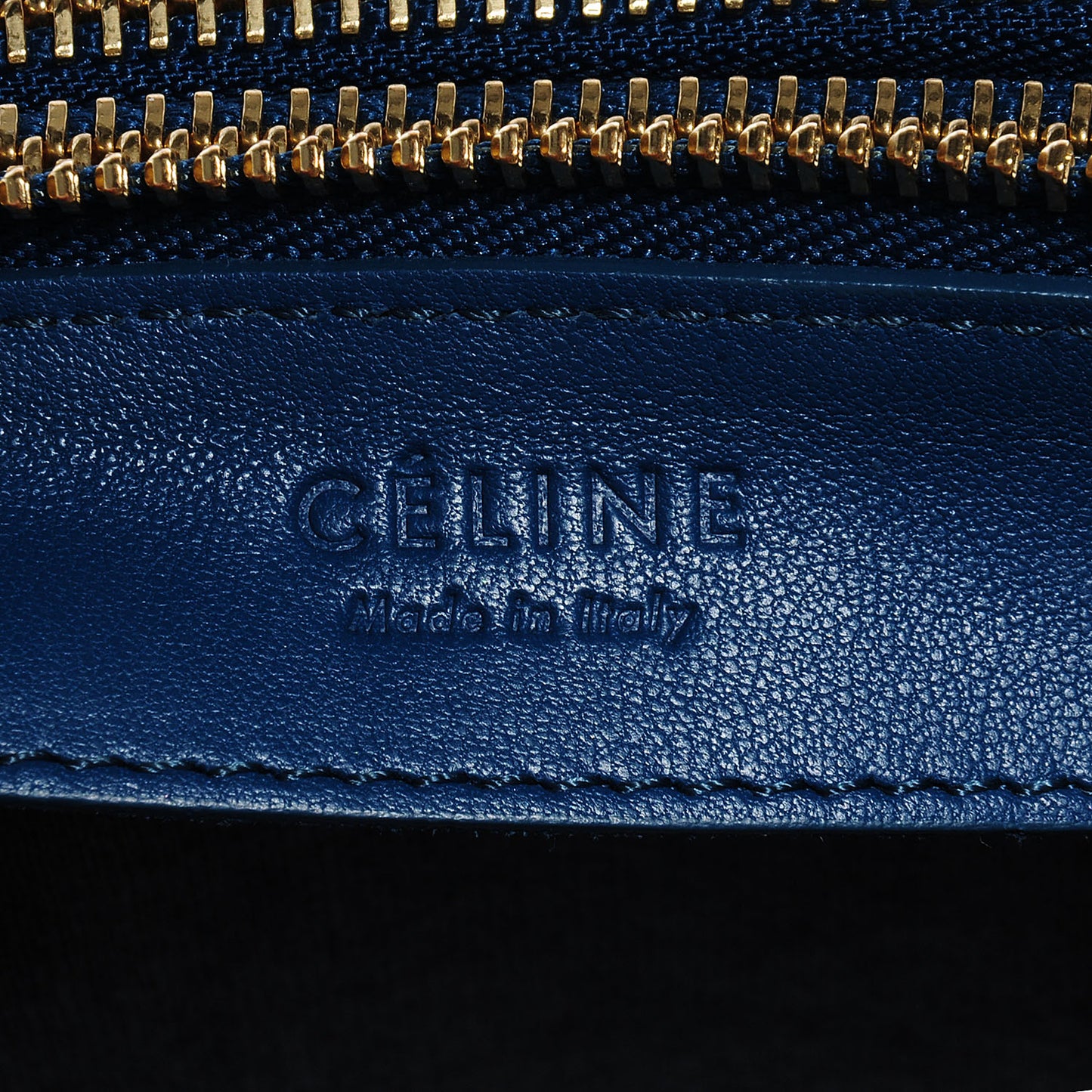 Lambskin Small Trio Crossbody Bag Metallic Blue