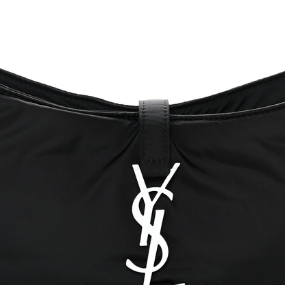 Saint Laurent Econyl Nylon Le 5 A 7 Hobo Black White 8 of 10