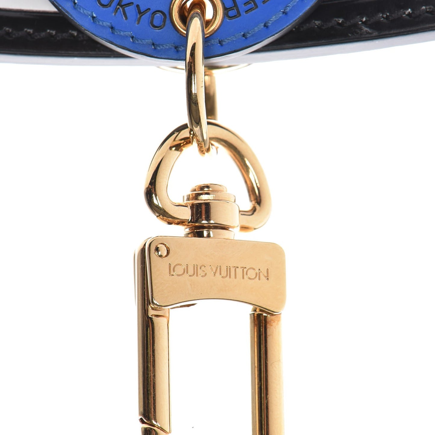 Calfskin World Tour Bag Charm Key Holder