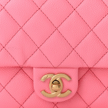 Chanel Shiny Caviar Pick Me Up Flap Belt Bag Pink 9 of 12