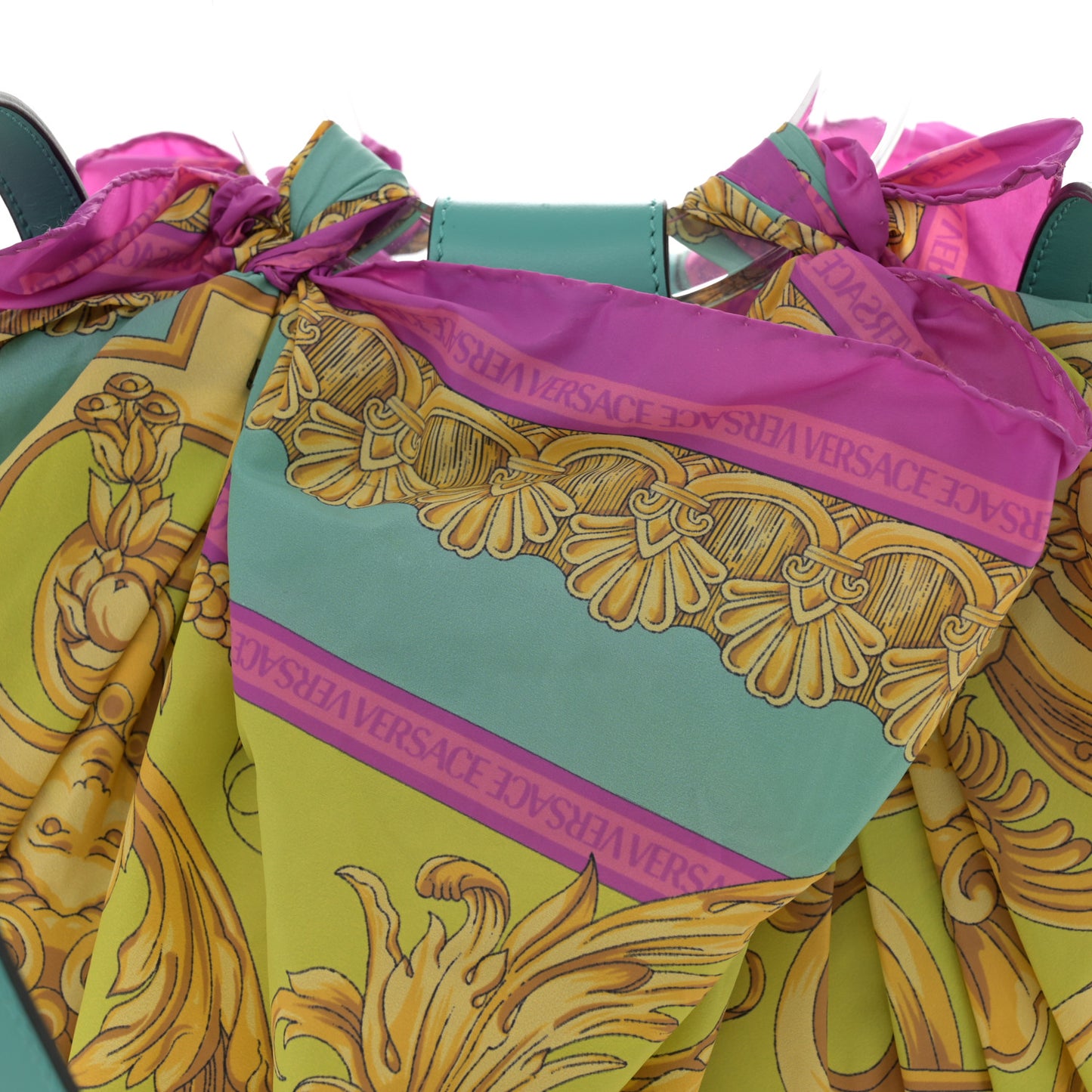 Raffia Silk Basket Bag Multicolor
