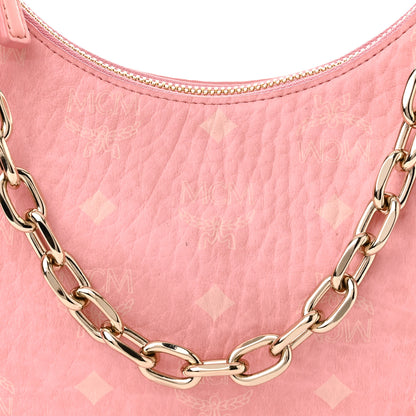 MCM Visetos Small Aren Hobo Blossom Pink 7 of 9