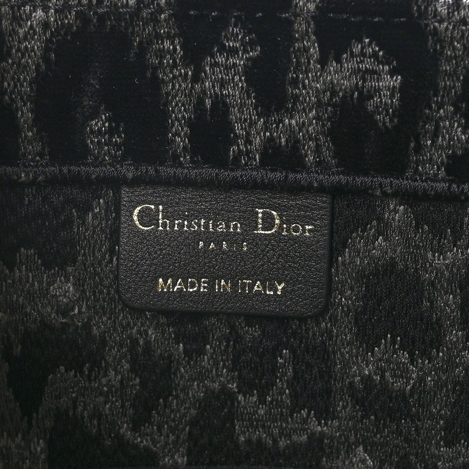 Christian Dior Velvet Mizza Embroidered Medium Leopard Book Tote Black Yellow Blue 7 of 10
