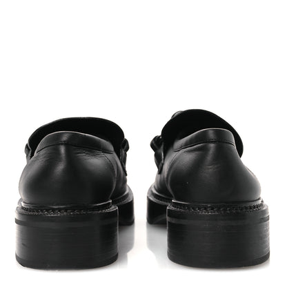 Louis Vuitton Calfskin Oversized Chain Academy Loafers 39 Black 6 of 14