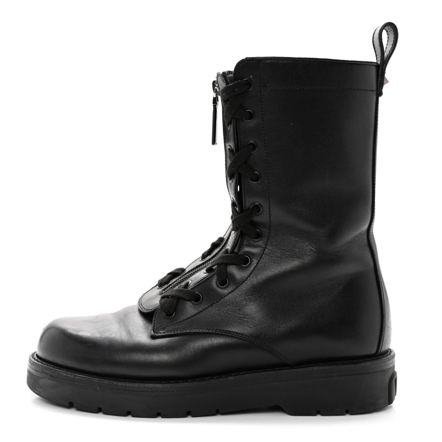 Valentino Garavani Calfskin XCombat 20/40mm Boots 40 Black 1 of 11