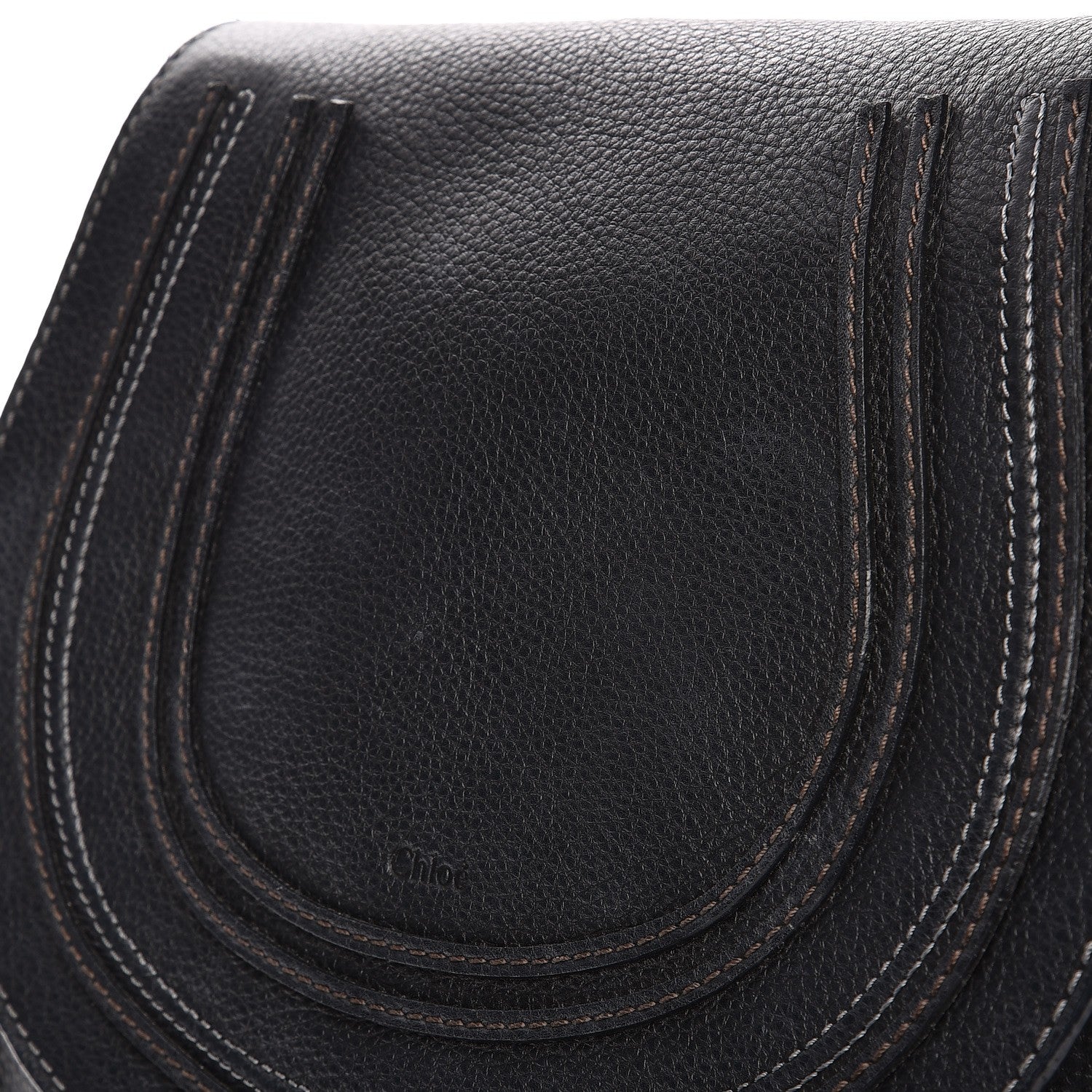 Chloe Calfskin Medium Marcie Round Crossbody Bag Black 13 of 14