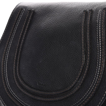 Chloe Calfskin Medium Marcie Round Crossbody Bag Black 13 of 14