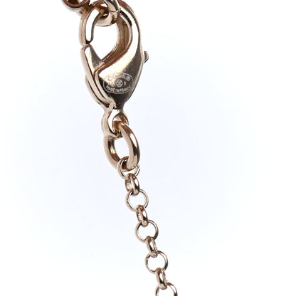 Chanel Resin Crystal CC Heart Necklace Pearly White Gold 4 of 4