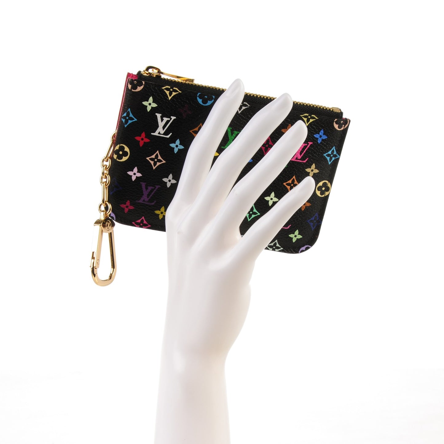 Monogram Multicolor Key Pouch Black Grenade