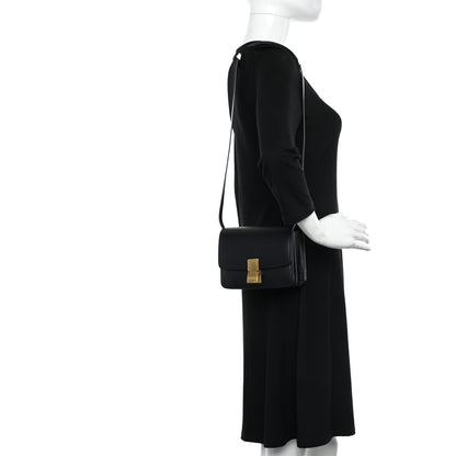 Celine Box Calfskin Small Classic Box Flap Bag Black 2 of 15