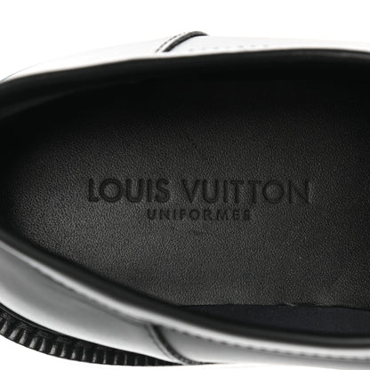 Louis Vuitton Calfskin Oversized Chain Academy Loafers 37 Black 8 of 8