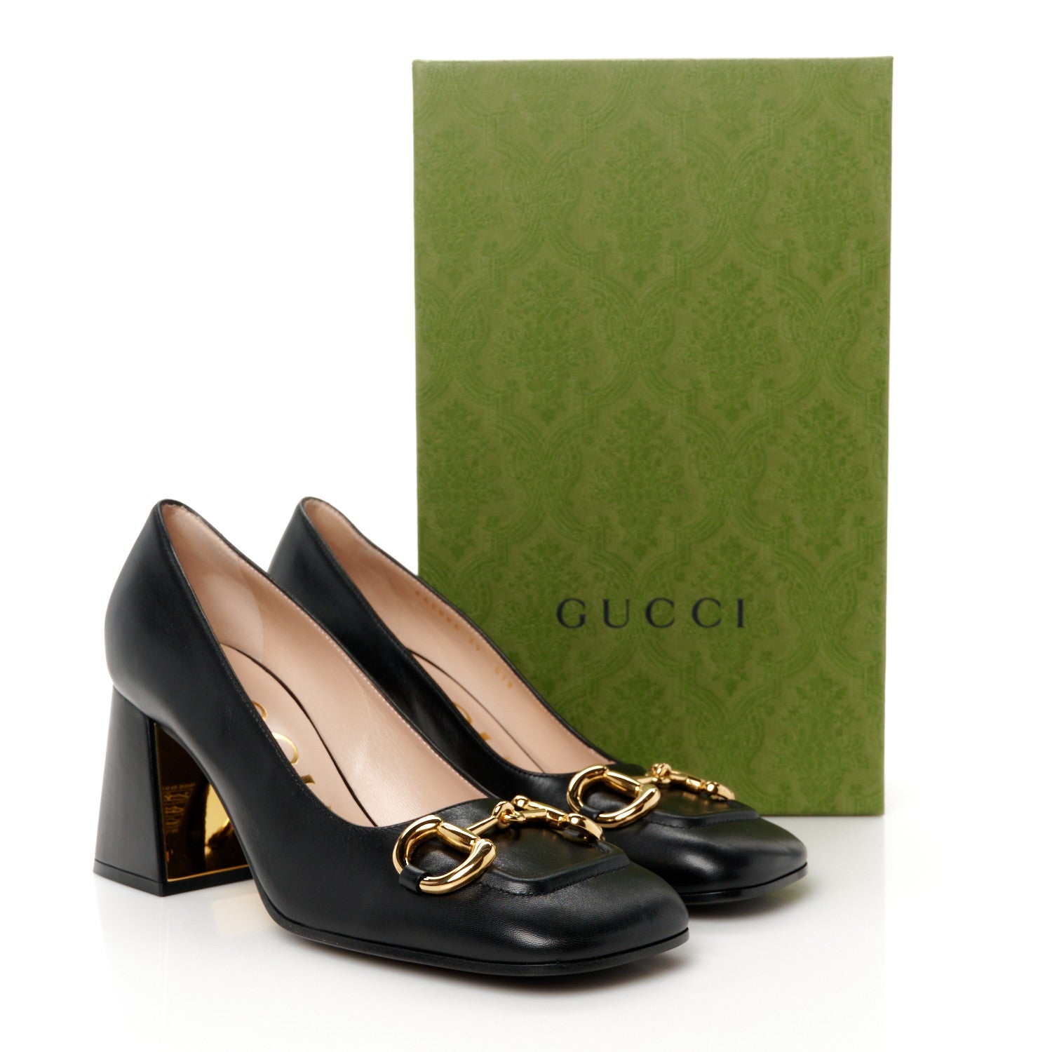 Gucci Malaga Kid Horsebit 75mm Pumps 39 Black 11 of 11