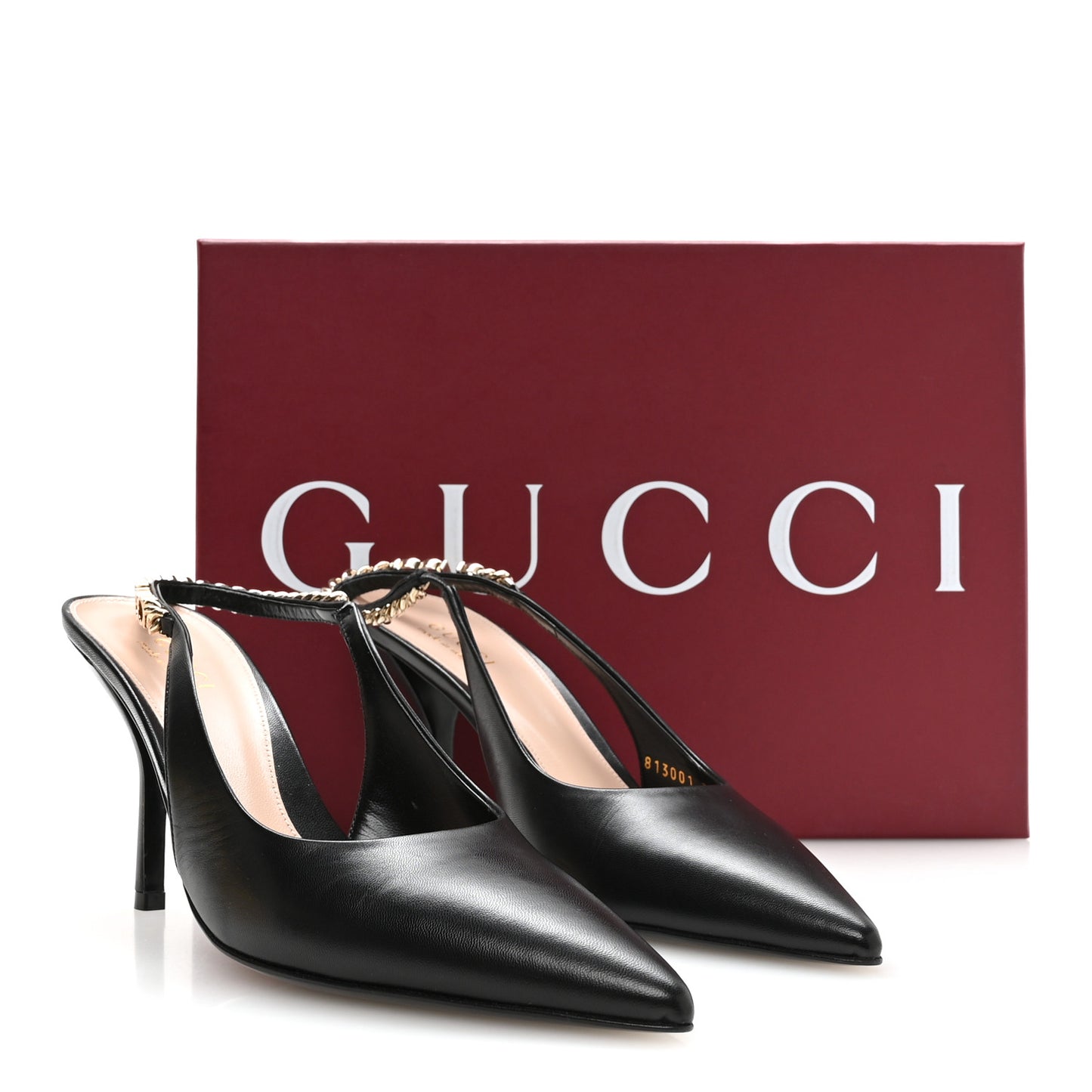 Malaga Kid 85mm Slingback Pumps 38.5 Black