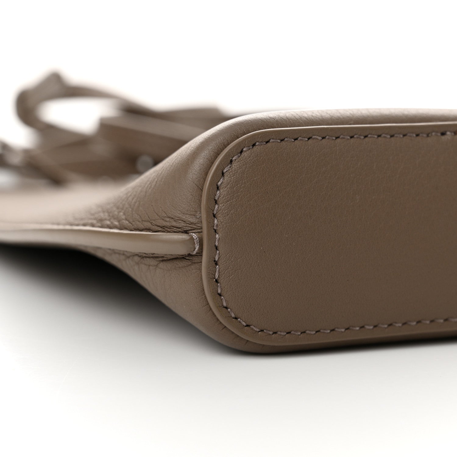 Loro Piana Grained Calfskin Bale Phone Case Warm Mastic 8 of 12