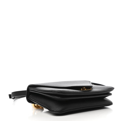 Bottega Veneta Calfskin Mount Envelope Bag Black 4 of 9