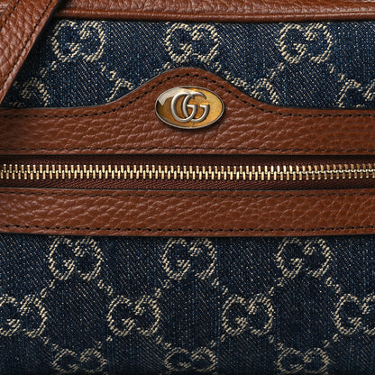 Gucci New Denim GG Monogram Dollar Calfskin Mini Ophidia Shoulder Bag Blue Tea Cuir Epilog 8 of 10