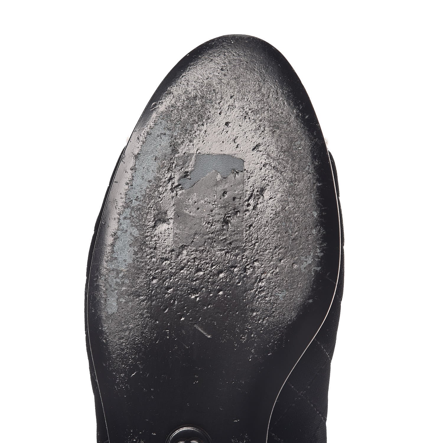 Chanel Velvet Lambskin Cap Toe Ballerina Flats 36.5 Black 12 of 15