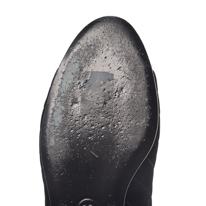 Chanel Velvet Lambskin Cap Toe Ballerina Flats 36.5 Black 12 of 15