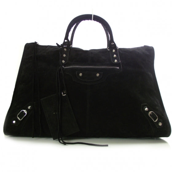 Balenciaga Baby Daim Suede Weekender Black 1 of 10