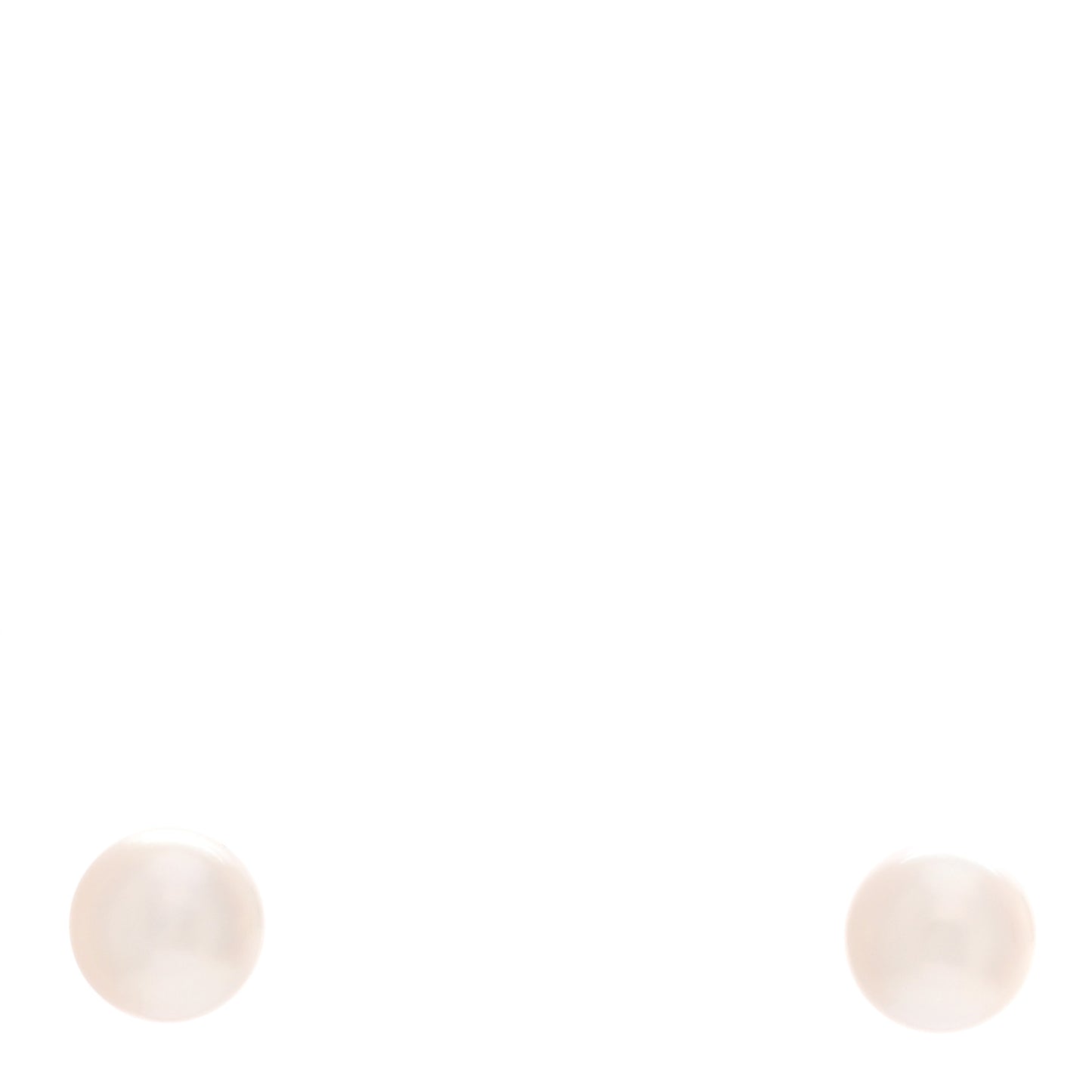18K Yellow Gold Akoya Pearl 6.5mm Stud Earrings