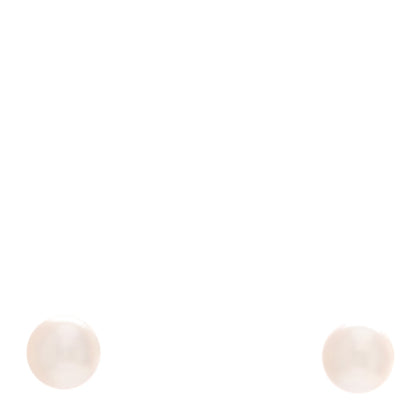 Mikimoto 18K Yellow Gold Akoya Pearl 6.5mm Stud Earrings 1 of 5