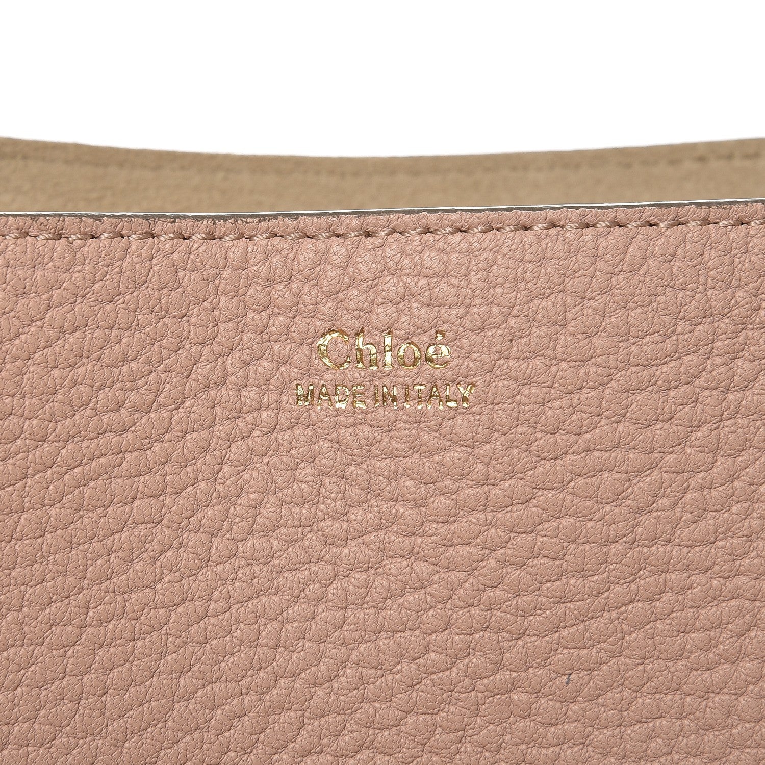 Chloe Grained Lambskin Drew Shoulder Bag Cement Pink 6 of 7