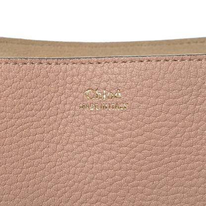 Chloe Grained Lambskin Drew Shoulder Bag Cement Pink 6 of 7