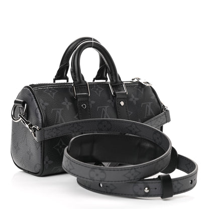 Louis Vuitton Reverse Monogram Eclipse Keepall XS Black 3 of 9