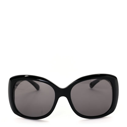 Chanel Acetate Polarized CC Sunglasses 5183 Black 2 of 7