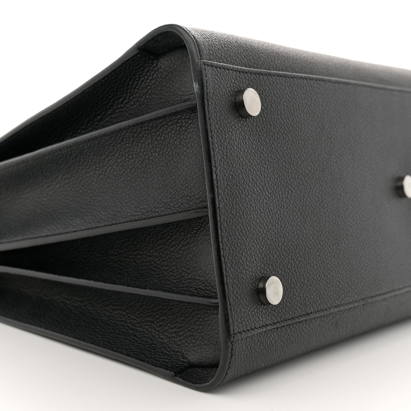 Grained Calfskin Small Sac De Jour Black