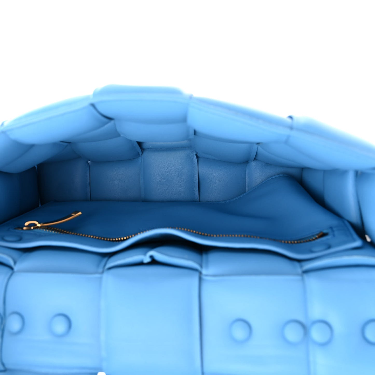 Lambskin Maxi Intrecciato Padded Chain Cassette Crossbody Bag Swimming Pool