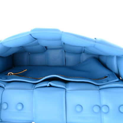 Bottega Veneta Lambskin Maxi Intrecciato Padded Chain Cassette Crossbody Bag Swimming Pool 5 of 11