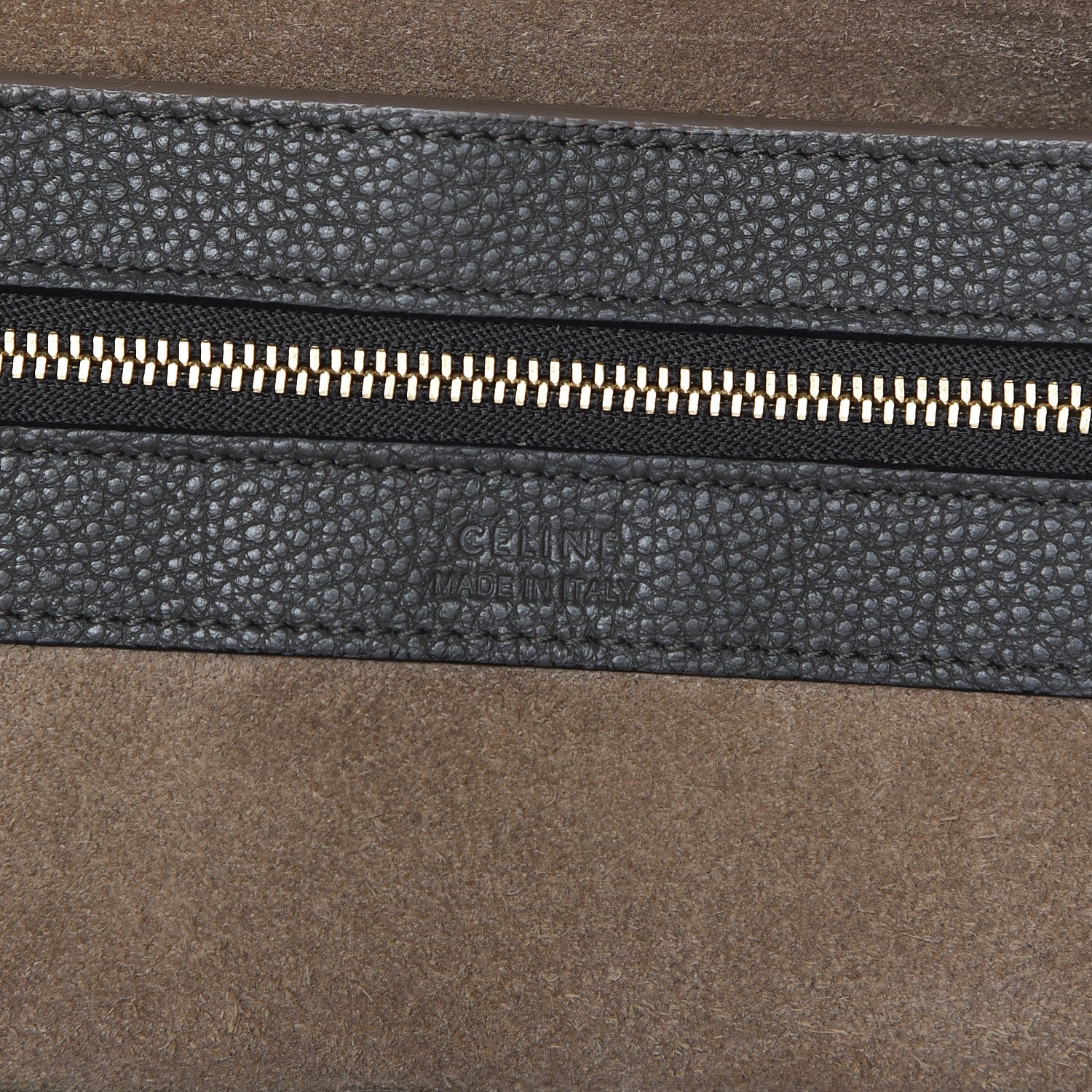 Celine Soft Grained Calfskin Small Belt Cabas Phantom Stone 6 of 9
