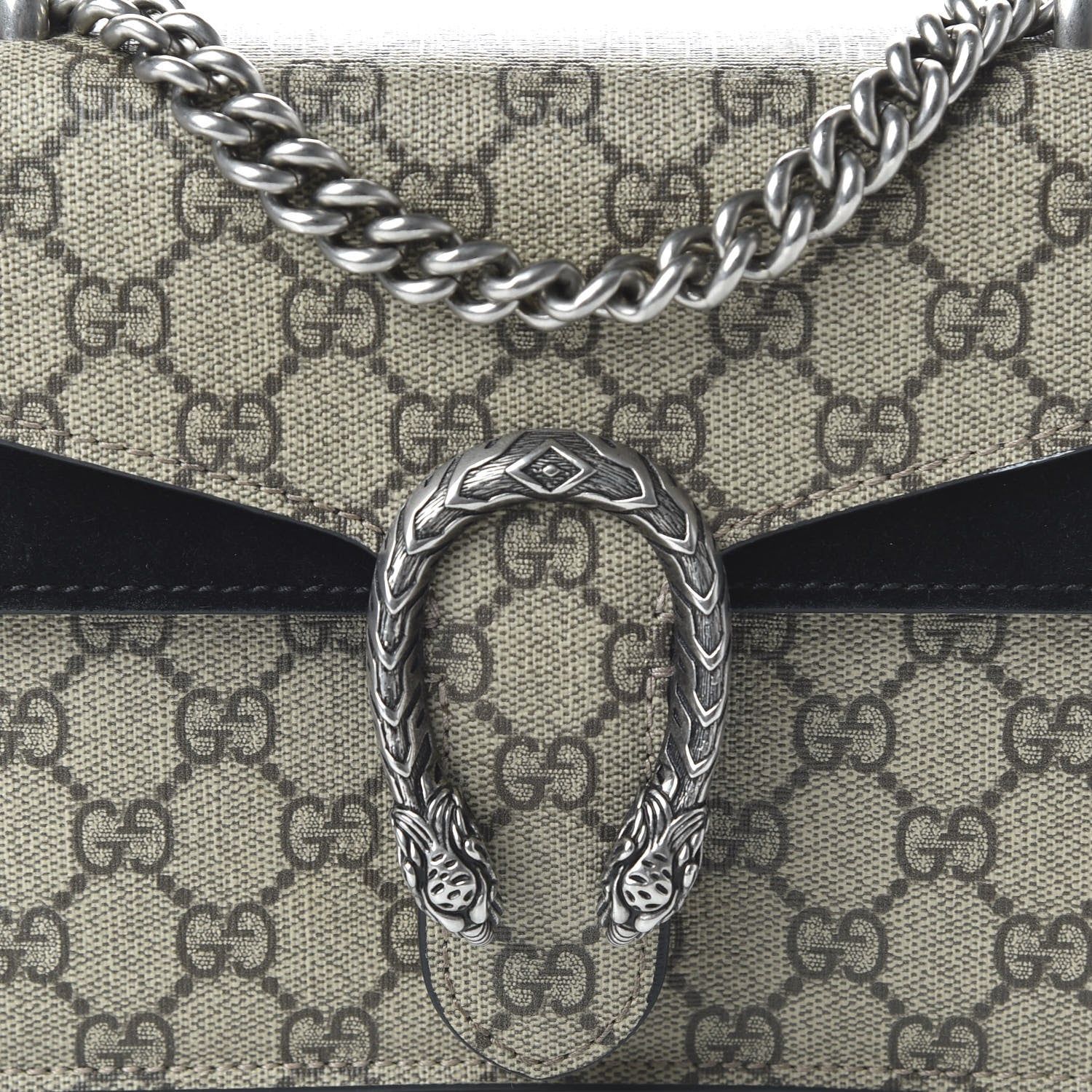 Gucci GG Supreme Monogram Mini Dionysus Shoulder Bag Black 10 of 10