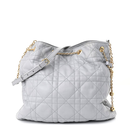 Christian Dior Lambskin Supple Macrocannage Ammi Bag Grey 1 of 10