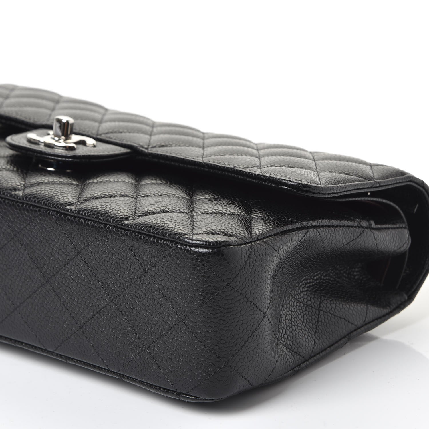 Chanel Caviar Quilted Medium Double Flap Black 6 of 10