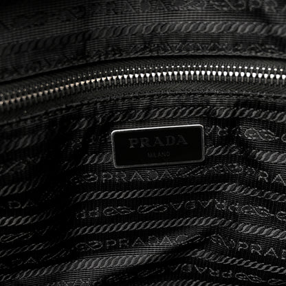 Prada Nylon Tessuto Impuntu Quilted Shoulder Bag Black 13 of 21