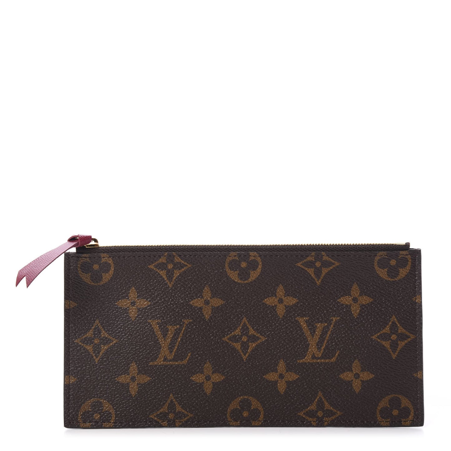 Monogram Felicie Chain Wallet Zippered Insert Fuchsia